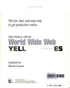 New Rider\'s Official World Wide Web Yellow Pages