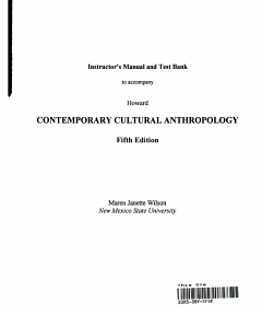 Contemporary Cultural Anthropology