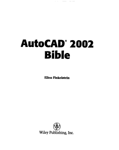 AutoCAD 2002 Bible