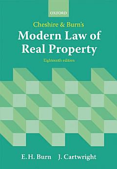 Cheshire and Burn\'s Modern Law of Real Property