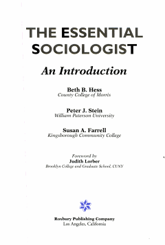 The Essential Sociologist