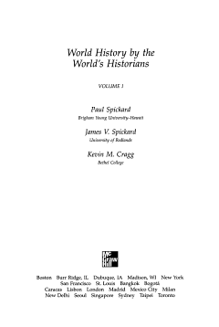 World History by the World\'s Historians