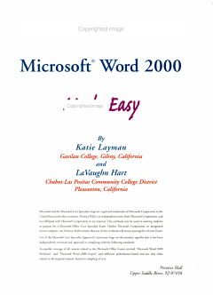 Microsoft Word 2000 Made Easy