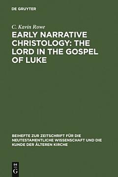 Early Narrative Christology