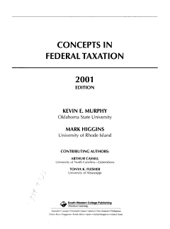 Concepts in Federal Taxation