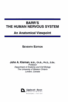 Barr\'s The Human Nervous System