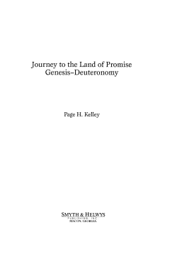 Journey to the Land of Promise