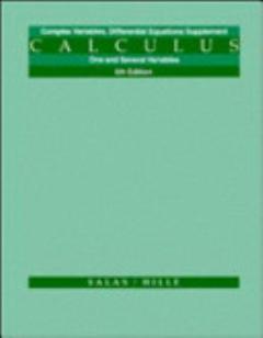 Calculus, Complex Variables Differential Equations Supplement