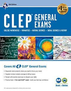 CLEP® General Exams Book + Online, 9th Ed.