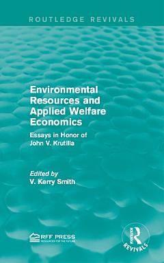 Environmental Resources and Applied Welfare Economics