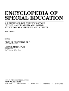 Encyclopedia of Special Education