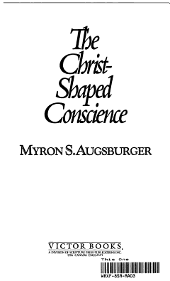 The Christ-shaped Conscience