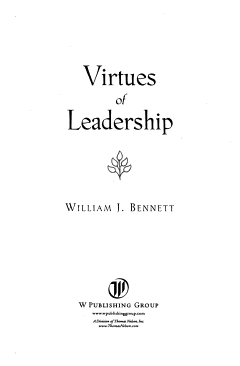 Virtues of Leadership