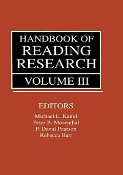 Handbook of Reading Research