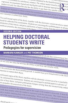 Helping Doctoral Students Write