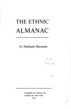 The Ethnic Almanac