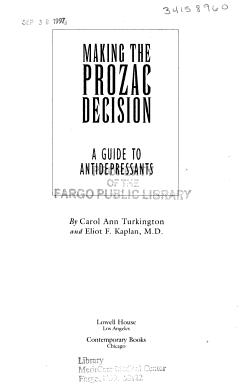 Making the Prozac Decision