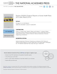 Review of NASA\'s Evidence Reports on Human Health Risks