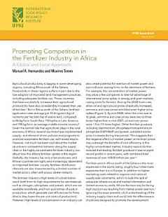 Promoting competition in the fertilizer industry in Africa: A global and local approach