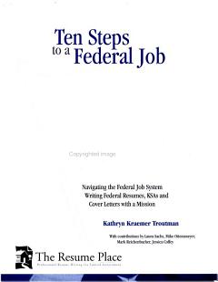 Ten Steps to a Federal Job