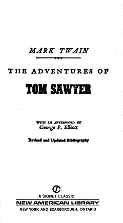 The Adventures of Tom Sawyer