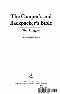 The Camper\'s and Backpacker\'s Bible