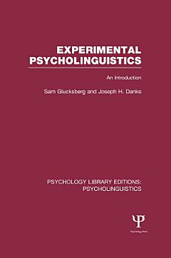 Experimental Psycholinguistics (PLE: Psycholinguistics)