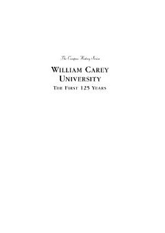 William Carey University: Celebrating 125 Years