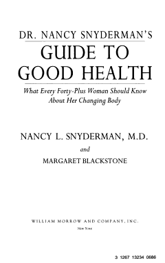 Dr. Nancy Snyderman\'s Guide to Good Health