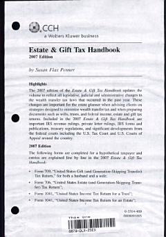 2007 Estate & Gift Tax Handbook