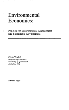 Environmental Economics