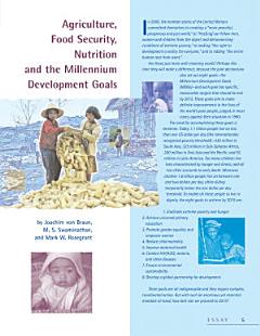 Agriculture, Food Security, Nutrition and the Millennium Development Goals