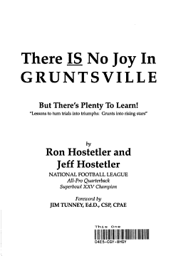 There is No Joy in Gruntsville