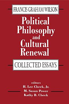 Political Philosophy and Cultural Renewal