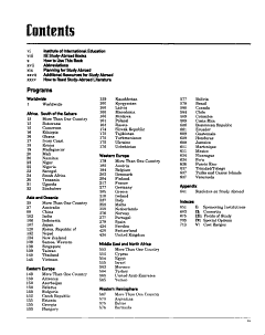 Academic Year Abroad 1999