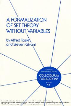 A Formalization of Set Theory without Variables