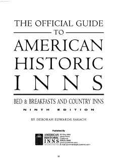 The Official Guide to American Historic Inns