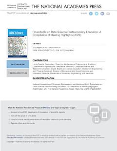 Roundtable on Data Science Postsecondary Education