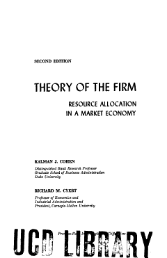 Theory of the Firm