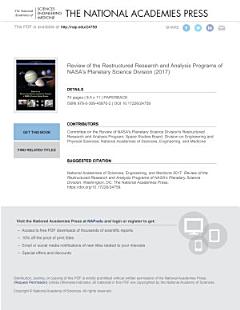 Review of the Restructured Research and Analysis Programs of NASA\'s Planetary Science Division