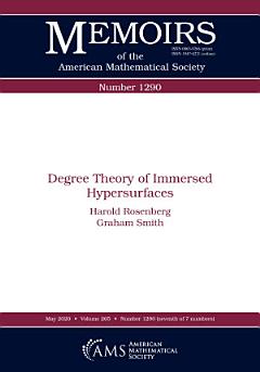 Degree Theory of Immersed Hypersurfaces