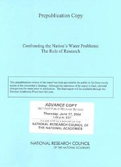 Confronting the Nation\'s Water Problems