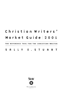 Christian Writers\' Market Guide 2001