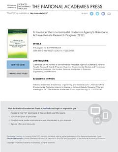 A Review of the Environmental Protection Agency\'s Science to Achieve Results Research Program