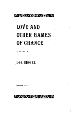 Love and Other Games of Chance