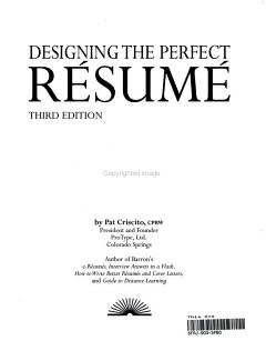 Designing the Perfect Resume