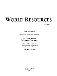 World Resources 1996-97