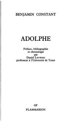 Adolphe