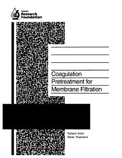 Coagulation Pretreatment for Membrane Filtration