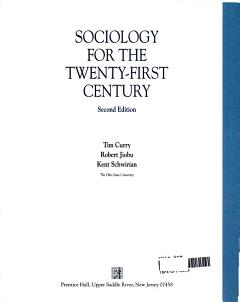 Sociology for the Twenty-first Century